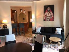 2 غرفة نوم شقة للإيجار في Bel Appartement entièrement refait de 121 m² à louer bien meublé de 2 chambres avec cheminée et terrasse dans une résidence avec jardins et piscine à , NA (Annakhil), مراكش