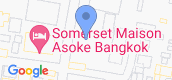 Vista del mapa of Somerset Maison Asoke Bangkok