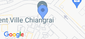 지도 보기입니다. of Escent Ville Chiang Rai