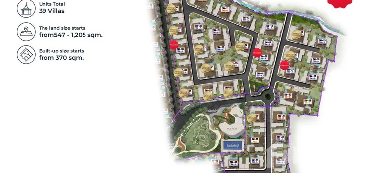 Master Plan of โบทานิก้า โฟร์ ซีซั่นส์ - ซัมเมอร์ ซิกเนเจอร์ โทรปิคอล บาหลีเนส - Photo 1