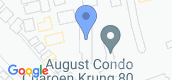 Vista del mapa of August Condo Charoenkrung 80