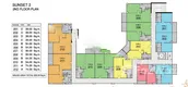 Plans d'étage des bâtiments of Sunset Boulevard Residence 2