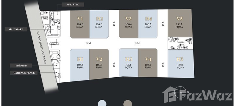 Master Plan of ไนน์ตี้ไฟว์ อีสต์วัน - Photo 1