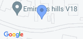 지도 보기입니다. of Emirates Hills