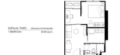 Plans d'étage des unités of Supalai Parc Ekkamai-Pattanakarn